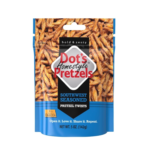 Dots Pretzels Dot's Homestyle Southwest Pretzels 5 oz Bagged 5008 DP